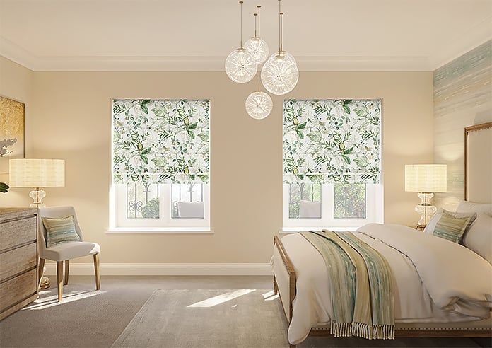 Iquitos, Lush Green - Motorised Roman Blind - Image 8